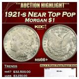 1921-s Morgan Dollar Near Top Pop $1 ms66+ SEGS