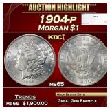 1904-p Morgan Dollar $1 ms65 SEGS