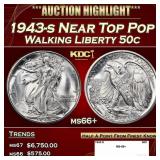 1943-s Walking Liberty Half Dollar Near Top Pop 50