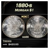 1880-s Morgan Dollar $1 Grades ms66