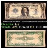 1923 $1 large size Silver Certificate Grades f+ Si