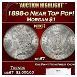 1898-o Morgan Dollar Near Top Pop! $1 ms67 SEGS