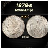 1878-s Morgan Dollar $1 Grades ms63