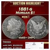 1881-s Morgan Dollar $1 ms65+ DMPL SEGS