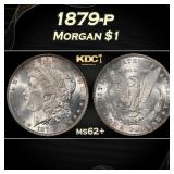 1879-p Morgan Dollar $1 Grades ms62+