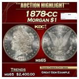 1878-cc Morgan Dollar $1 ms65 SEGS