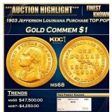 1903 Jefferson Louisiana Purchase Gold Commem Doll