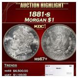 1881-s Morgan Dollar $1 ms67+ SEGS
