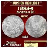 1894-s Morgan Dollar $1 ms63 USCG