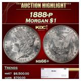 1888-p Morgan Dollar $1 ms66+ SEGS