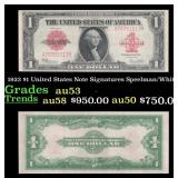 1923 $1 United States Note Grades Select AU Signat