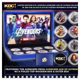 Limited Edition 8 Coin Marvel Avengers Age of Ultr