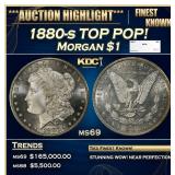 1880-s Morgan Dollar TOP POP! $1 ms69 SEGS