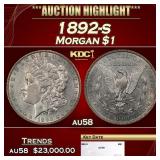 1892-s Morgan Dollar $1 au58 SEGS
