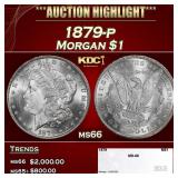 1879-p Morgan Dollar $1 ms66 SEGS