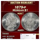 1879-p Morgan Dollar $1 ms65+ SEGS