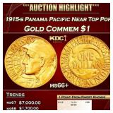 1915-s Panama Pacific Gold Commem Dollar Near Top