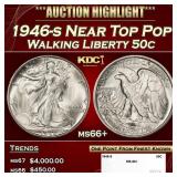 1946-s Walking Liberty Half Dollar Near Top Pop 50