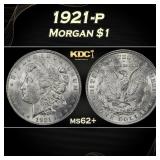 1921-p Morgan Dollar $1 Grades ms62+
