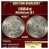1884-s Morgan Dollar $1 ms62 USCG