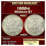 1888-s Morgan Dollar $1 ms63+ USCG