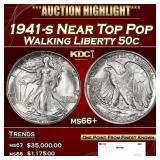 1941-s Walking Liberty Half Dollar Near Top Pop 50