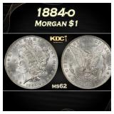 1884-o Morgan Dollar $1 Grades ms62