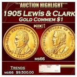 1905 Lewis & Clark Gold Commem Dollar 1 ms66 SEGS
