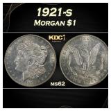 1921-s Morgan Dollar $1 Grades ms62