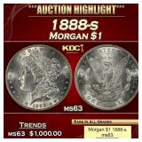1888-s Morgan Dollar $1 ms63 USCG