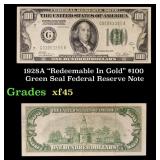 1928A $100 Green Seal Federal Reserve Note "Redeem