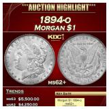 1894-o Morgan Dollar $1 ms62+ USCG