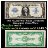 1923 $1 large size Silver Certificate Grades Selec