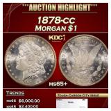 1878-cc Morgan Dollar $1 ms65+ SEGS