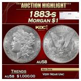 1883-s Morgan Dollar $1 au58 SEGS