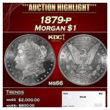 1879-p Morgan Dollar $1 ms66 SEGS