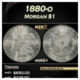 1880-o Morgan Dollar $1 Grades ms62+