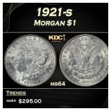 1921-s Morgan Dollar $1 Grades ms64