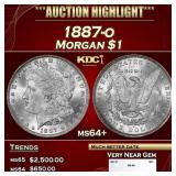 1887-o Morgan Dollar $1 ms64+ SEGS