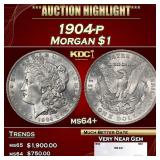 1904-p Morgan Dollar $1 ms64+ SEGS