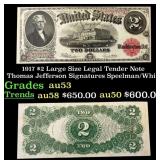 1917 Speelman/White $2 Large Size Legal Tender Not