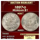 1897-o Morgan Dollar $1 ms62+ USCG