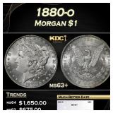 1880-o Morgan Dollar $1 ms63+ SEGS
