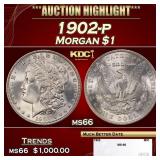 1902-p Morgan Dollar $1 ms66 SEGS