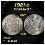 1921-d Morgan Dollar $1 Grades ms64