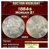 1884-s Morgan Dollar $1 ms63 USCG