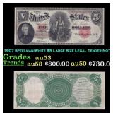 1907 Speelman/White $5 Large Size Legal Tender Not