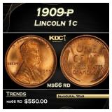 1909-p Lincoln Cent 1c Grades ms66 rd