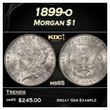 1899-o Morgan Dollar $1 Grades ms65