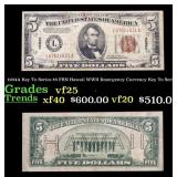 1934A $5 FRN Hawaii WWII Emergency Currency Grades